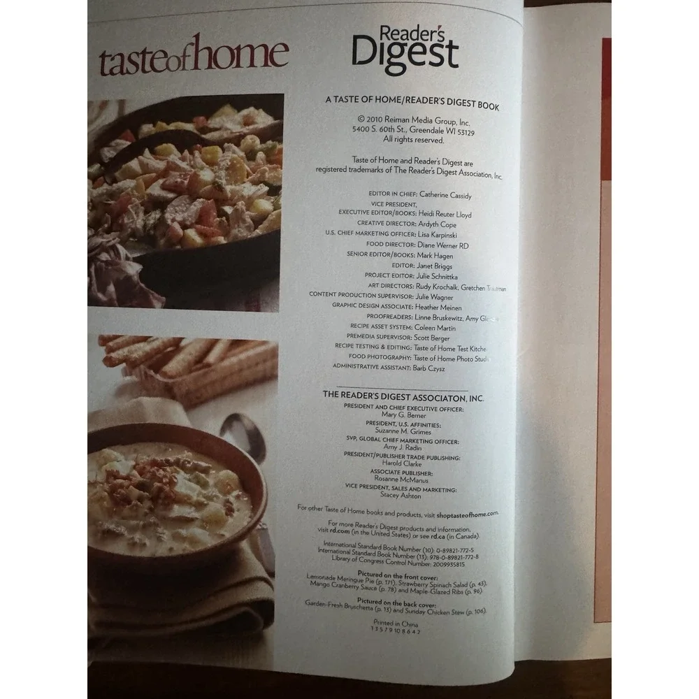 Taste of Home More Classic Cooking Catherine Cassidy Hardcover Illustrated 2010